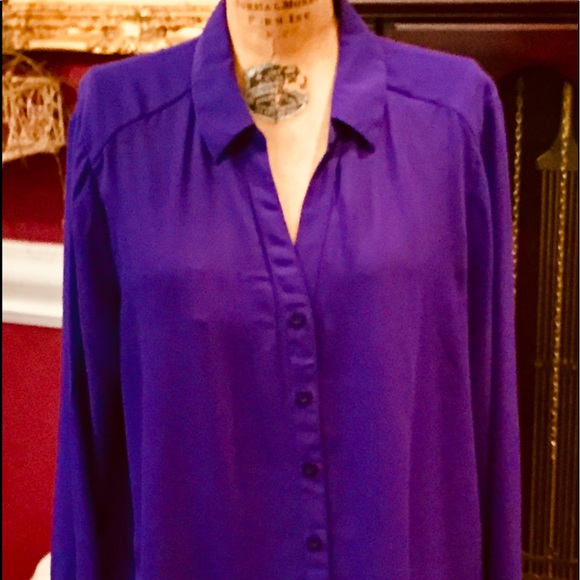 Vivid Purple Blouse - Picture 1 of 4